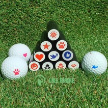 골프공 볼 스탬프 도장 마킹 캐디용품 악세사리 LIKEBIRDIE, 충전용잉크-블루5ml