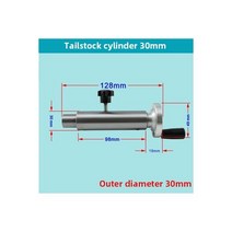 미니선반기계 소형 중형 목공 탁상 공작 선반기계 드릴링 테일스톡 라이브 센터 실버 메탈 클로 미니 선반 기계용 회전 도구 DIY 액세서리, 30mm