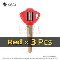 3Pcs 오토바이 열쇠 교체 스즈키 GSX600F GSR750 GSX750F GSXR600 GSXR750 GSXR1000 GSXR1300 SV650 GSX-R, CHINA, 3 PCS Red R
