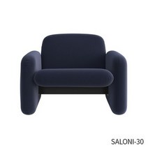 럭셔리 빈티지 싱글 패브릭 소파 리빙 모던 심플 더블 인플루언서 화이트 펜션 디자이너 캐주얼 의자, 블루 스크럽(1인용)