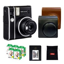 인스탁스 미니40+필름100장+전용가방+마카롱2단앨범+로고파우치, 미니40+필름100장+전용가방, 블랙
