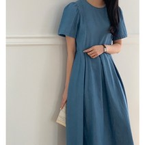 봉시스터즈 데코청반팔원피스