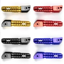 areyoushop 오토바이 cnc 후면 발판 footpegs for honda cb125r cb250r cb300r cbr250rr cbr600rr 알루미늄 오토바이 호환용, 빨간색