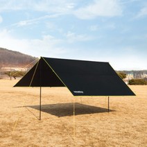 스노우라인 캠핑 경량 타프 라이트 렉타타프 380x350, 레드