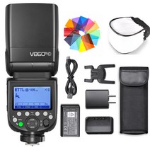 [GODOX 정규 대리점&일본어 설명서]Godox V860III-C 카메라 플래시스 스트로보 스피드라이트 Canon 카메라 대응 2600mAh 대용량 1.5초 리사이클 시간과 480풀 파워 플래시 10레벨로 조광 가능한 빛의 밝기를 모델화 - 기술적 마크 첨부 []