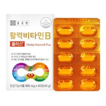 종근당 활력비타민B, 3개, 800mgx60정(48g)