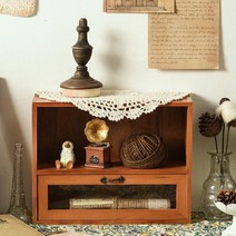 진코어 레트로 우드 미니 수납장