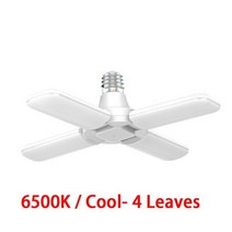 LED 차고 빛 E27 85-265V 가정 천장 램프 3 4 잎 각 조정 가능한 찬 온난 한 백색 3000-6500K, 6500k Cool White 2, CHINA