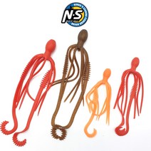 엔에스 퓨리어스 라바 스퀴드 점보 참돔 타이라바웜 꼴뚜기, 라바스퀴드(3마리입), 504 GOLDEN BROWN