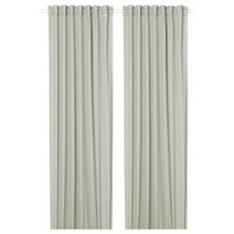 이케아 실벨뢴 속커튼 한쌍 라이트그린 145x250cm 면