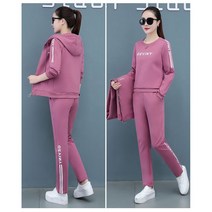 패션트레이닝복세트 딱따구리 캐주얼운동복 여성 봄가을 와이드 루즈핏 스타일리쉬 중년 엄마 쓰리 피스이다 2433470927