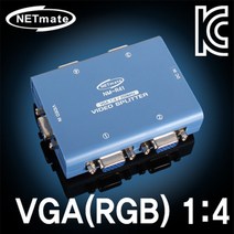 넷메이트 VGA(RGB) 14 모니터 분배기(250MHz) 무선공유기/iptime/와이파이공유기/iptime공유기/유선공유기/인터넷공유기, 단일 모델명/품번
