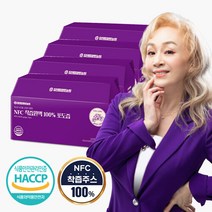참앤들황토농원 NFC 착즙 포도즙 4박스 (100mlx120포), NFC 포도즙 4박스
