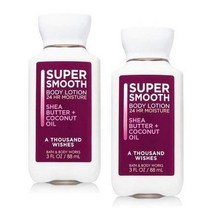 Bath and Body Works 2 Pack A Thousand Wishes 여행용 사이즈 바디 로션 New Super Smooth Formula 3 Oz.