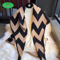 SHENGBO마다린 고급 삼각 숄 니트 머플러