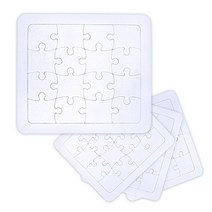 attizone 무지퍼즐 그리기퍼즐 종이퍼즐 모양퍼즐 퍼즐만들기 그림조각, 02. 사각퍼즐(16pcs)