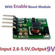 강압기 10x DC-DC 3V 4.2V 5V 6V 9V 12V Enable ON/OFF 스텝 업 부스트 컨버터 전압 전원 모듈, 05 9V(with Pin)