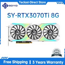 그래픽카드 채굴 Soyo rtx3060 3060ti 3070ti 3080 2060 1660s nvidia 8g12g 게임용 gpu gddr6 데스크탑 지원 데스크탑 gpus, rtx 3070ti 8g
