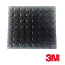 3M 미끄럼 방지 패드 쿠션 범폰 SJ-5012 56개 의자캡 소음 식탁, 단품