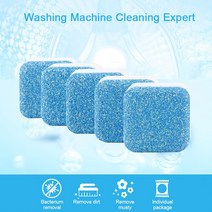 5PCs Tab washing machine cleaner laundry expert deep cleaning Detergent remover Effervescent Tablet Washer Cleaner, 단일옵션선택개