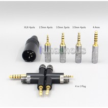 Focal Clear Elex Elegia Stellia용 혼합 편조 케이블 듀얼 3.5mm 헤드폰 플러그 16 코어 실버 OCC OFC LN008258, [05] 3m, [01] 3.5mm 3 pole