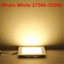 파워딜 Ac/dc 12 v/24 v 울트라 얇은 디자인 3 w 6 9w12w 15 25 led 천장 recessed 그리드 downlight 광장, 02 Warm White_06 12V 15W