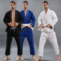 브라질 주짓수 유도 도복 수트 블루 블랙 화이트