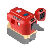 BTRUI 디월트 전원 인버터 발전기 150와트 배터리 20v 110v AC 출력용 휴대용 USB 충전기 어댑터 LED 조명이 있는 파워 스테이션용