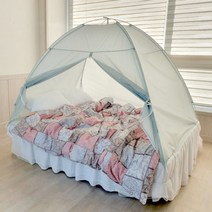 실내텐트 원터치 웃풍 한기 차단 난방 텐트 더블 2인용 (중)