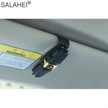 차량용 선글라스 거치대 1pc 자동차 안경 케이스 자동 잠금 장치 클립 썬 바이저 홀더 랙 KIA RIO Seltos Optima Soul Sportage Ceed Niro K3, [03] 1pc Golden