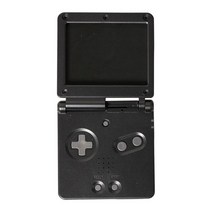 게임기케이스 휴대폰 레트로 게임 보이 어드밴스 SP 교체 쉘 케이스 GBA 콘솔용 하우징 커버 버튼 키트, 09 black