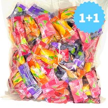[1+1] 대용량 오키오 구미 젤리 1kg 망고 포도 과일젤리 업소용, 2개