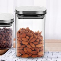 UCE432285유리보관 밀폐용기 1L 사각 캐니스터, 상세페이지 참조