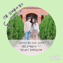 곰신 조공 스티커 F타입 24매, 15자 이내 타입, 야놀자체