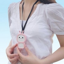 어린이공기청정기 휴대용 유모차 목걸이형 미니 차량 공기정화기, 판다/블랙(BR002)