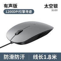 게임마우스 오버워치 컴퓨터 마우스 공식 유선 무음 노트북 가정용 게임 e스포츠 전용 오디오 샤오미 적용, 05 스페이스 실버【초경량】오디오 버튼/선길이1.8m/