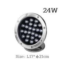 IP68 Led 수중 조명 3W 6w 9W 12W 18w 24w 36w RGB 야간 램프 야외 정원 수영장 파티 풍경 DC 12V 24V, 24W _DC 24V Cold White