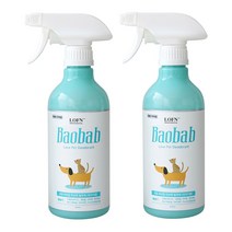로픈 바오밥 러브펫 강아지 고양이 반려동물 탈취제 500g 2개 (파우더향/무향), 무향 2개