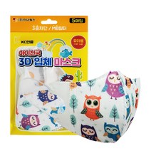 아이천국 3D 입체 마스크 5매입 아동용 유아용, 아동용 자동차, 아동용_자동차
