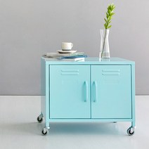 마켓비 MKB 캐비넷 이동형 양문 수납장 600490, 그린