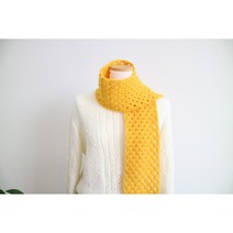 [코바늘DIY] 이지머플러 스카프 DIY패키지 코바늘 입문용 초보용, 민트, 아동용(1볼)