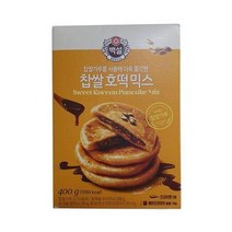 CJ 백설 레시피 만들기 찹쌀호떡믹스 400g 디저트 메뉴 간식 핫케이크 호떡도 식빵 브라우니, 상세페이지 참조
