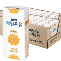매일유업 저지방 2% 우유, 200ml, 12개