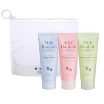 밀크바오밥 베이비 여행용 3종 키트, 10세트, (베이비 워시 로션 수딩 젤 로션) x 70ml