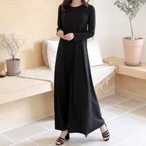 윈썸 미드나잇 긴팔 박스 A롱 원피스