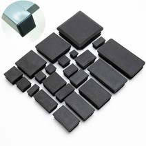 트랙터 의자 부품 2/4/10pcs 정사각형 플라스틱 블랙 블랭킹 엔드 캡 튜브 파이프 삽입 플러그 마개 10x10, 02 2PCS_14 23x23mm