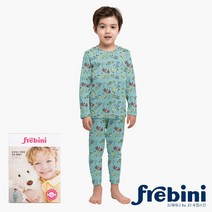 D2930 남아동 면스판 후라이스 긴팔 내복 상하 세트