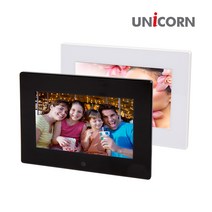 유니콘 디지털액자 204 x 143 x 24 mm, LTD-700A, 화이트