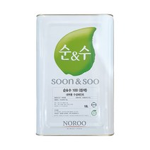 노루페인트 순앤수 100 내부용 페인트 친환경 벽지 사무실 스튜디오 18L, 화이트 WT1008