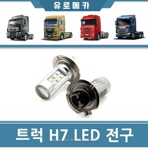 볼보트럭 라이트 LED 전조등 H7 24V 안개등 화물차 스카니아 만 벤츠 이베코 현대 대우 버스, 1개
